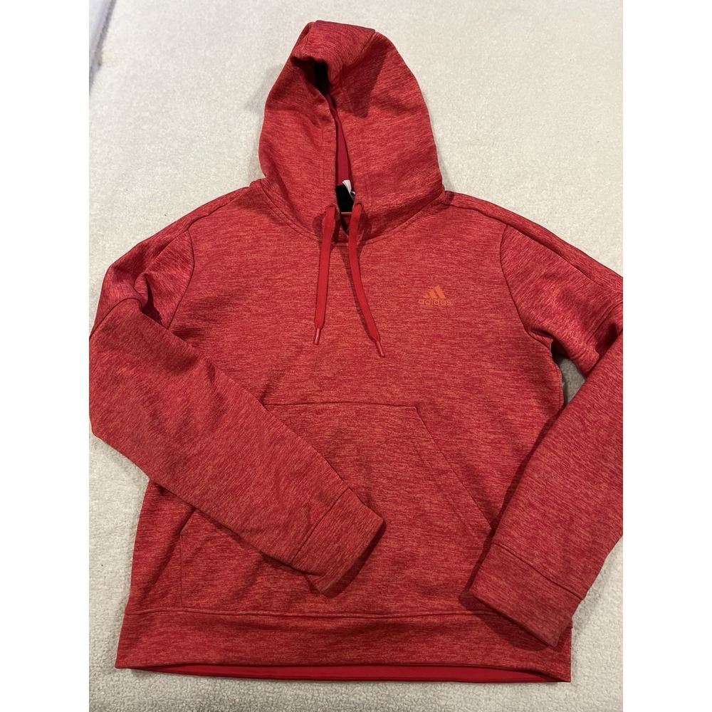 Adidas Juniors Large Red Hoodie Climawarm